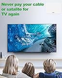 TV Antenna Indoor, Digital Amplified Indoor HDTV Antenna, 1080p VHF UHF Television Local Channels Detachable Signal Amplifier and 16.5ft Long Coax Cable