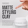 Barbers No.1 Matte Hair Clay Wax – Strong Hold Hair Styling Clay for Men | Natural Matte Finish, Texture & Definition | Ideal for Short to Medium Hair | Hair Wax For Men | Long Lasting Hair Putty