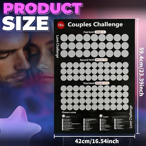 QENWKXZ 100 Dates Scratch off Bucket List Poster, Scratching Poster for Adventure Couple, Date Night Ideas, Gifts for Couples,Scratch Off Date Night Ideas, Valentine's Day Scratch-off Poster (Black)