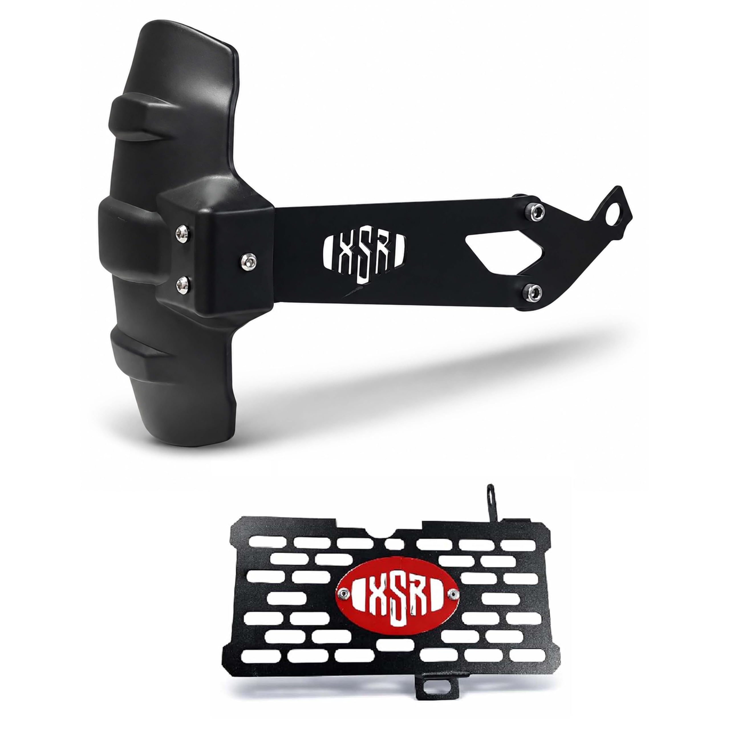 2-in-1 Protection Combo Compatible with Yamaha XSR 155 Tyre Hugger Guard with R Compatible with Radiator Grill-image-13