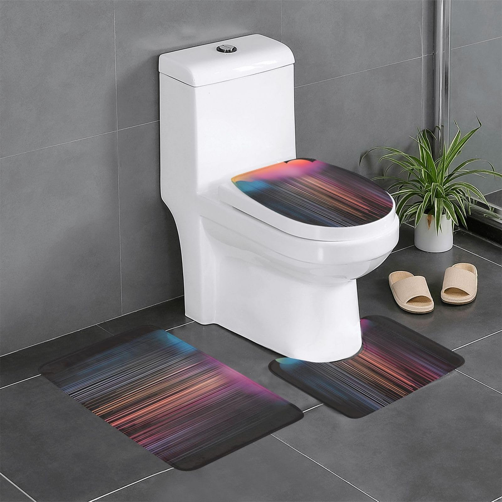 Tapis de salle de bain antidérapants pour réveiller la déco de vos toilettes