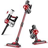 iwoly C150 Cordless Vacuum Cleaner Rechargeable with 2200mAh Detachable Battery, 18000Pa Cyclone...
