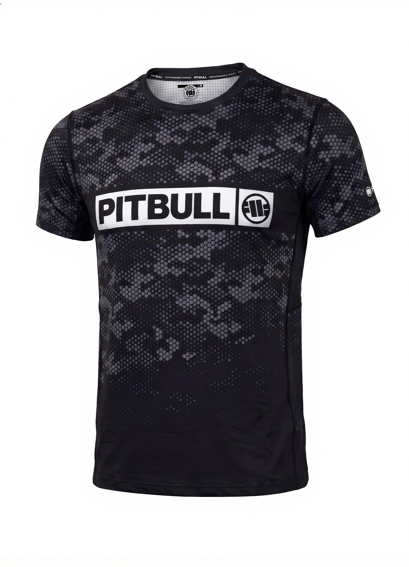PITBULL- T-Shirt Herren MESH HEX CAMO Hilltop, Trainingsshirt Fitness