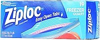 Vista 2 de Ziploc Bolsas para congelador, cuarto de galón, 19