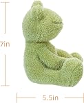Apricot Lamb Frog Plush Stuffed Animal for Kids Soft Plush Toy for Baby 7"