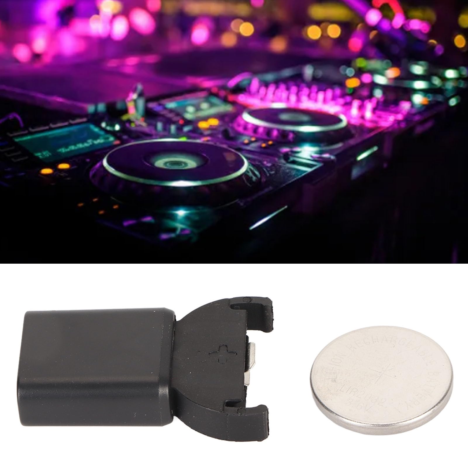 2032 Ładowalny Akumulator Przyciskowy, ładowanie USB C Mini ładowanie Ogniwa Monetowego dla LIR2032 LIR1632 LIR2025 LIR2016 LIR2032H, Kompatybilne z Pilotami (Dostarczany z