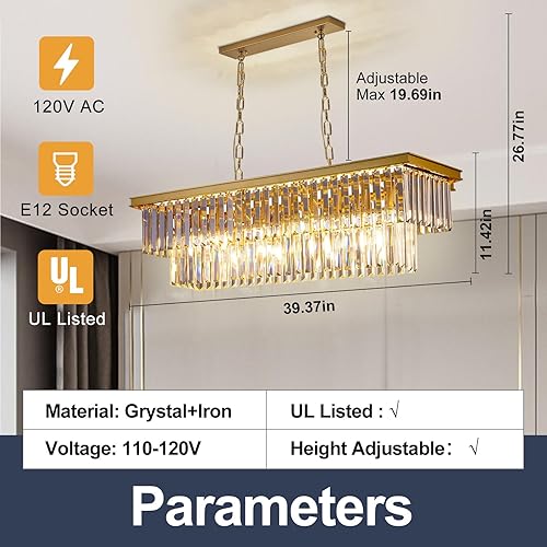 Miniatura 10 de Depuley Lámpara colgante industrial de isla de cocina de 5 luces, lámpara colgante de techo empotrada con marco de metal, iluminación de araña negra