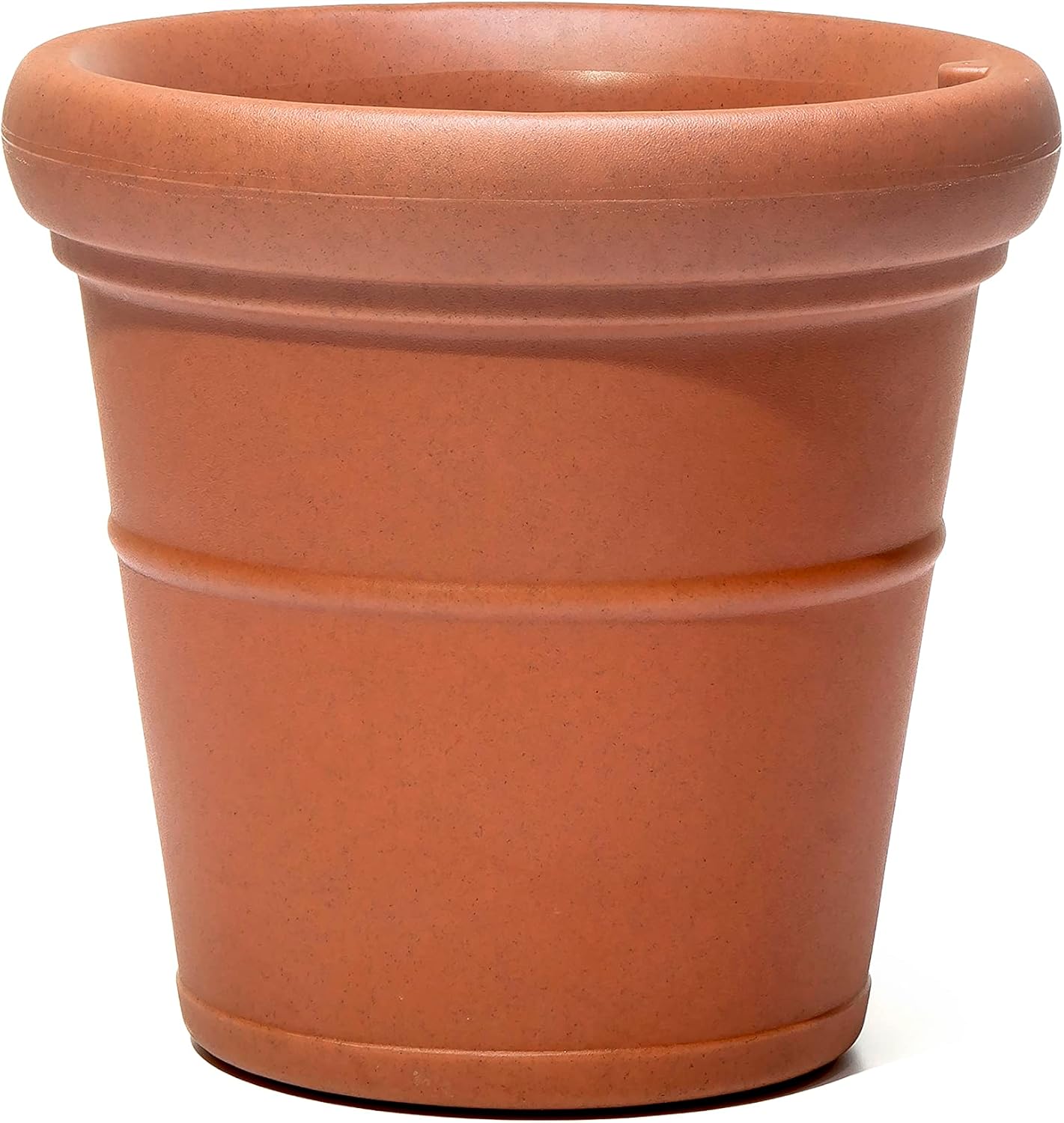 Step2 Claremont Tall Round Planter Pot, Terracotta Color