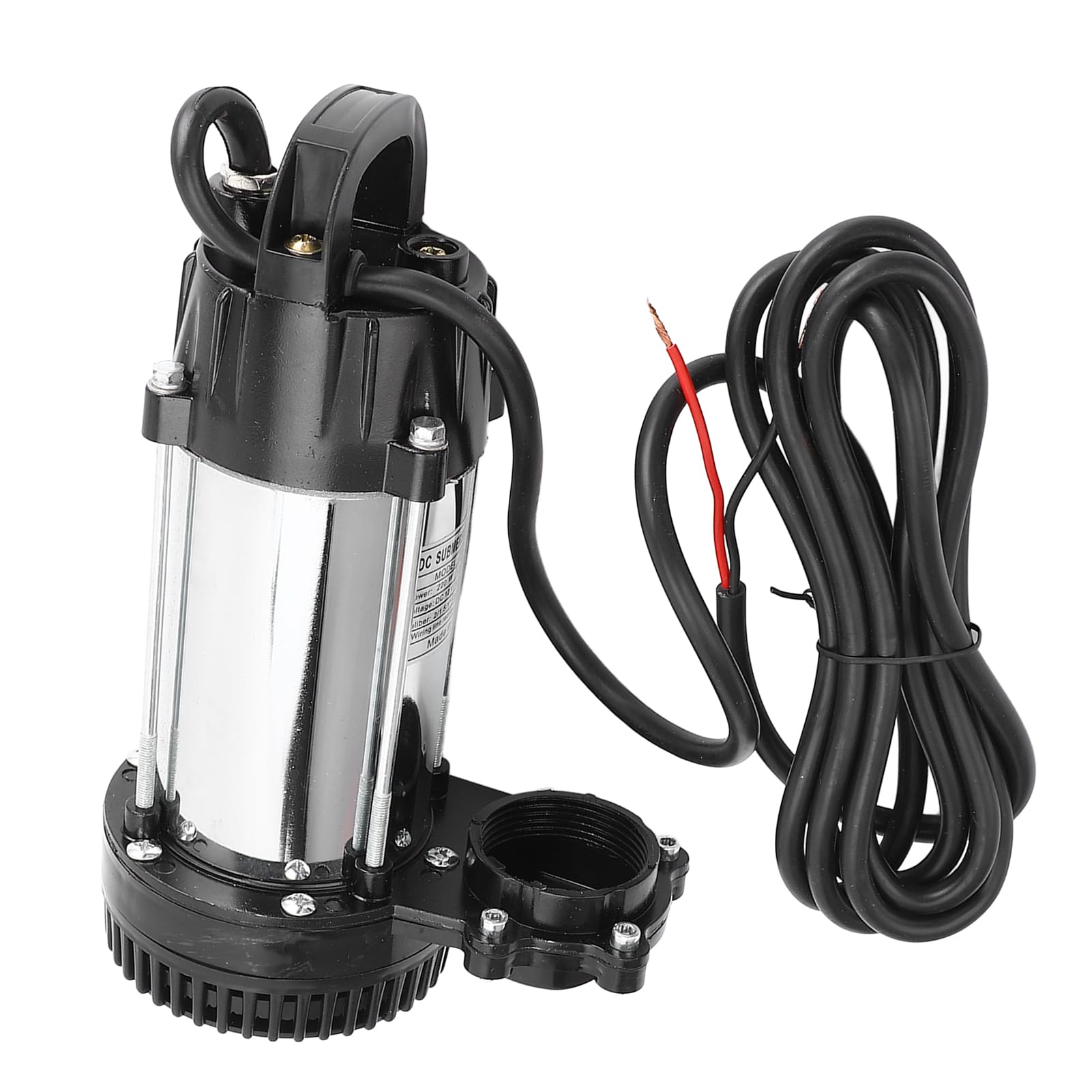 SIXRUN Pompa per Acquario Grande Ruota Centrifuga per Serbatoi D'acqua, Ingegneria Solare ABS Pompa di Immersione Profonda 2 -cc