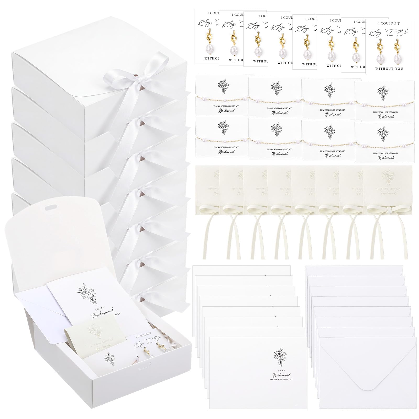 8 Sets Bridesmaid Proposal Gifts Wedding Bridal Gift