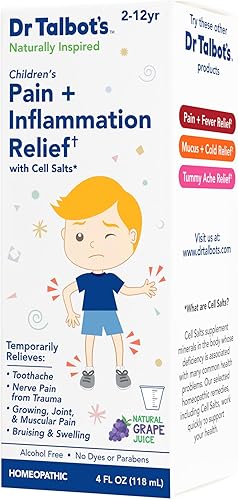 Miniatura 2 de Dr Talbots Medicamento líquido para aliviar el dolor  la inflamación con ingredientes naturales para niños incluye jeringa sabor a jugo de uva 4