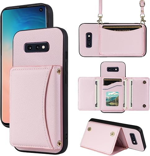 Furill Phone Case for Samsung Galaxy S10e Wallet Cover with Crossbody Shoulder S