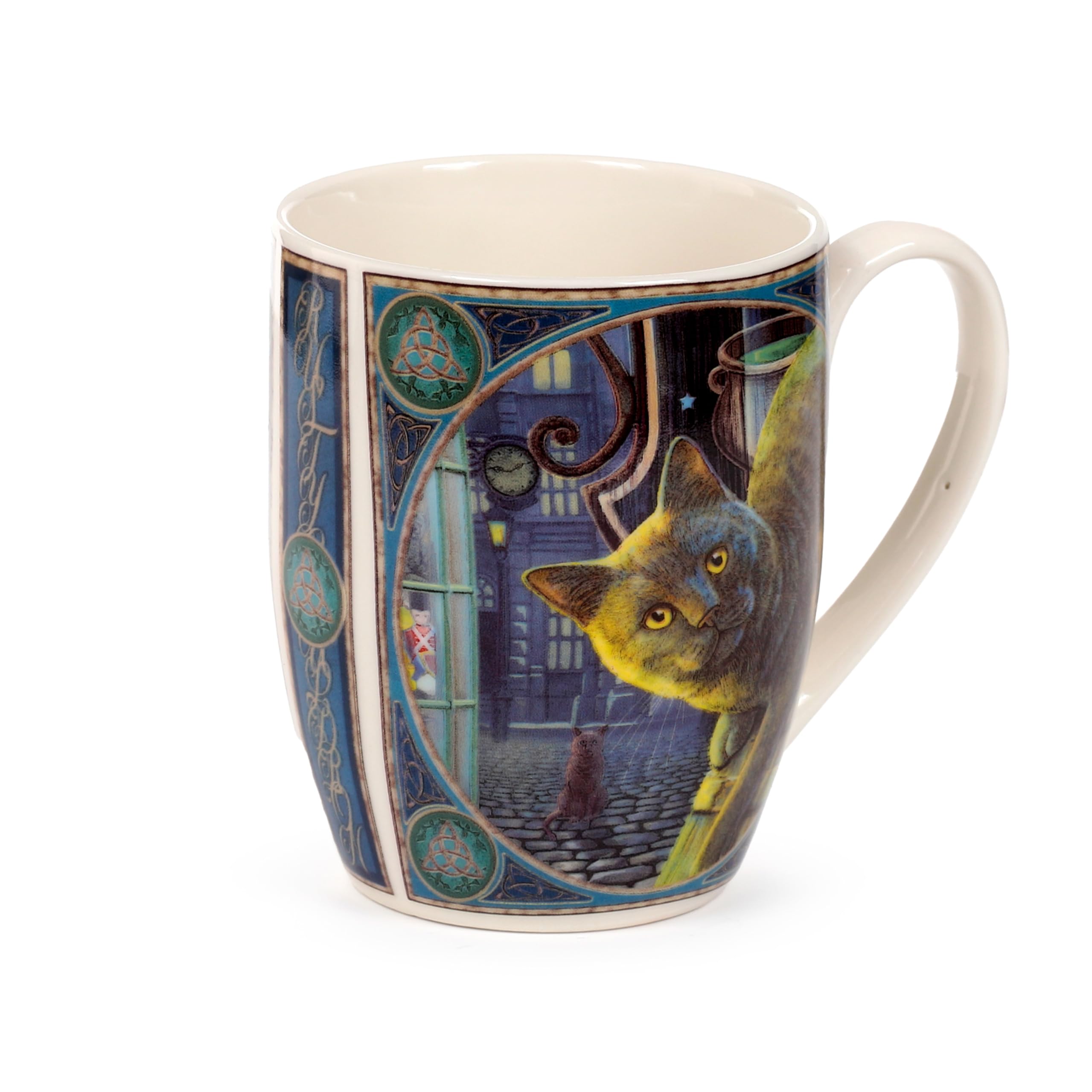 Puckator Lisa Parker Rusty Cauldron Cat Porcelain Mug - Funny Home Accessories - Cute Gifts for Girlfriend - Large Mugs for Men Women Hot Drinks - Cute Cups Presents - Secret Santa Gift - Cup Set