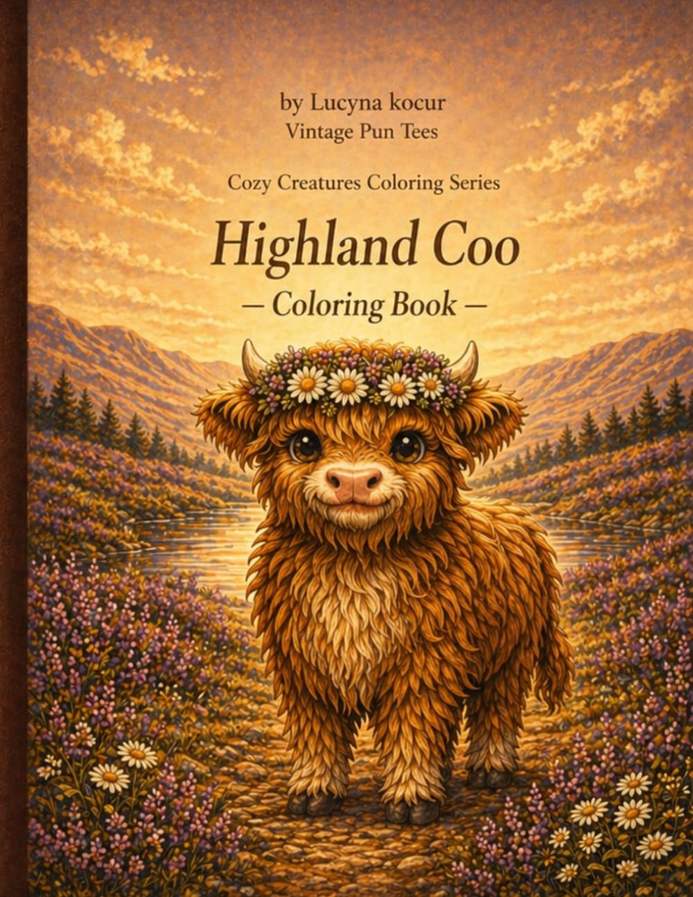 Highland Coo Coloring Book for Adults & Teens: Cozy Boho Highland Cows for Stress Relief and Relaxation: 30 Fluffy Scottish Cow Illustrations • Cozy ... Pages (Cozy Creatures Coloring Series)