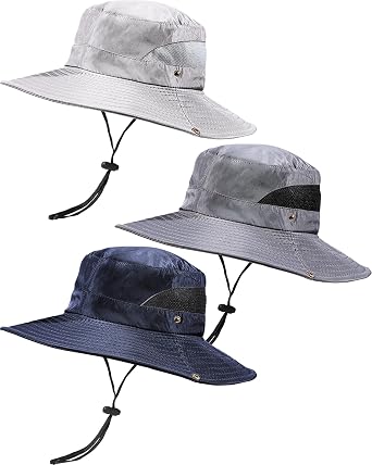 3 Pieces Breathable Boonie Hat Fishing 