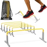 Meister ZoomFlex Agility Hurdles w/Carry Bag - Flex-Safe Modular Speed Training - 6