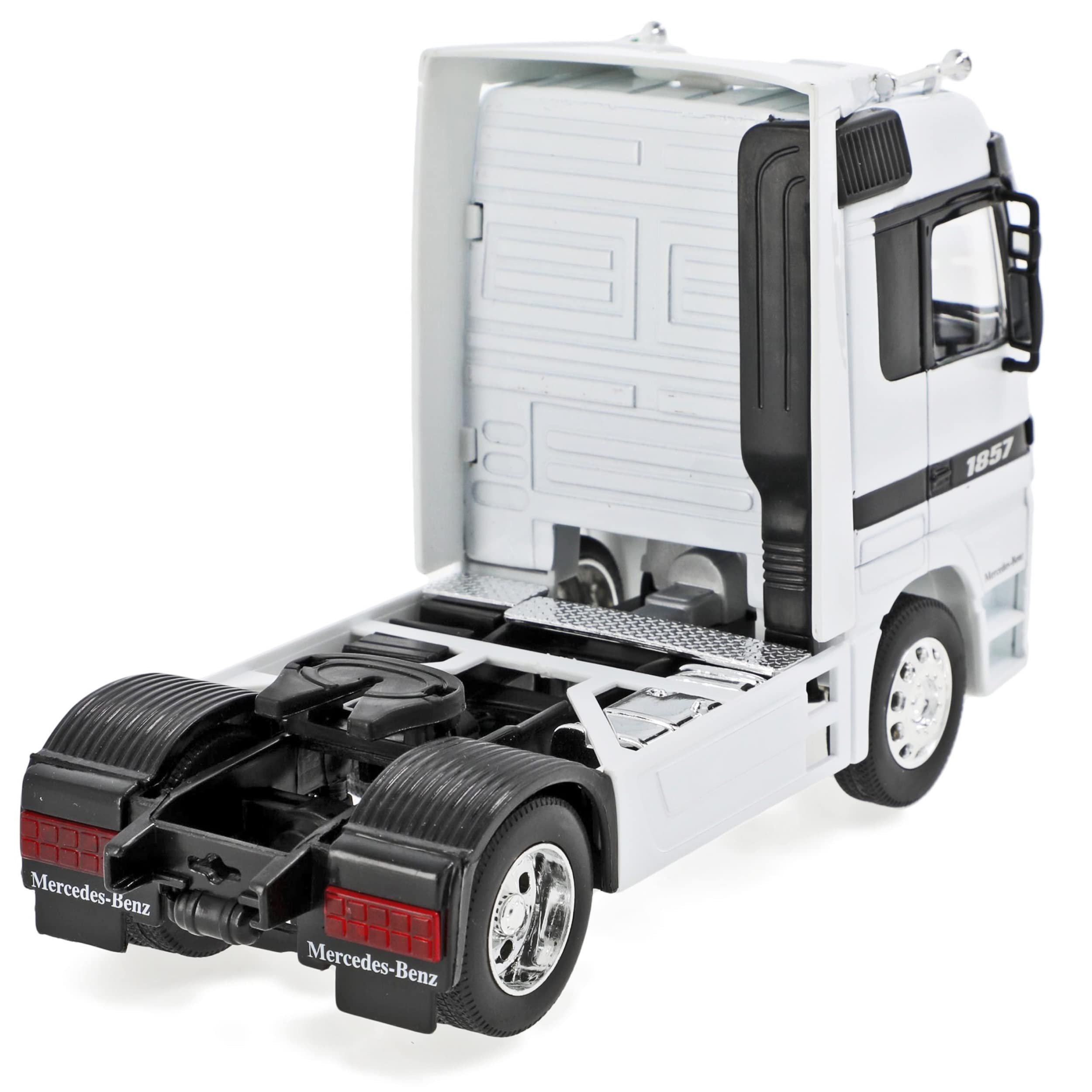Welly Mercedes-Benz Actros 1857 Tractor Vehicle White Truck 1/32