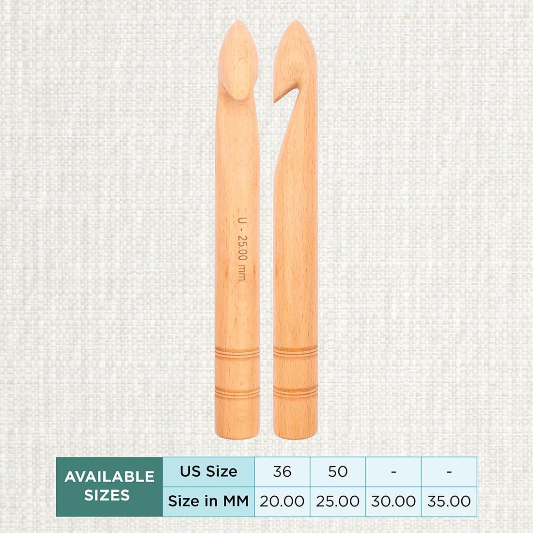 KnitPro Jumbo Single-Ended Crochet Hook | US Size 50 (25mm)