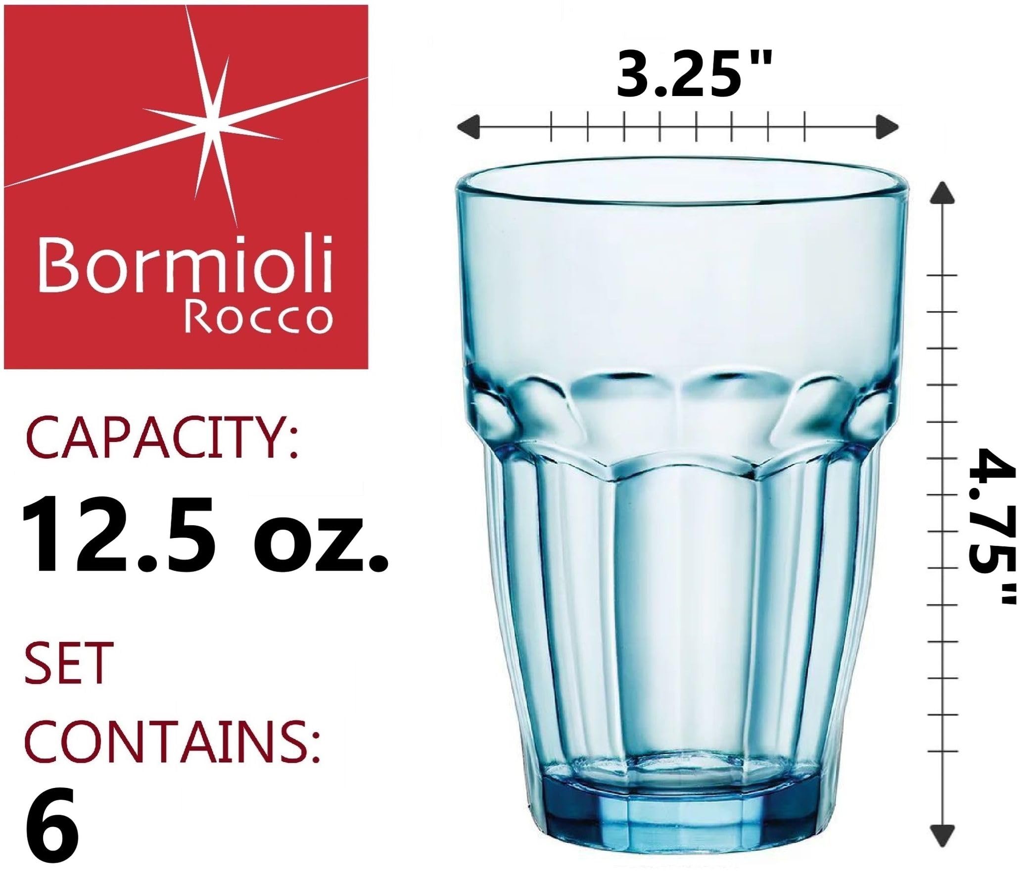 Bormioli Rocco Rock Bar Glasses - Set of 6 -2 Bormioli Rocco Rock Bar Glasses - Set of 6 -2