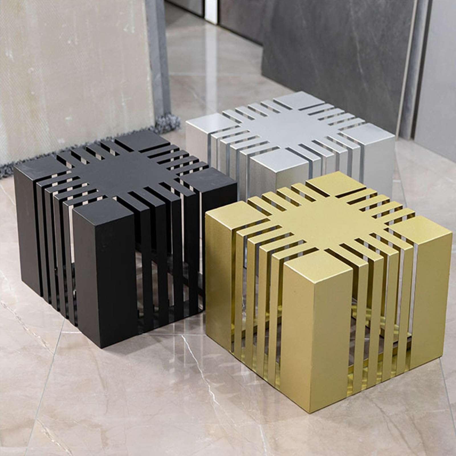 Espositore per Piastrelle in Ceramica,Espositore Piastrelle da Pavimento,Design Rettangolare, 20 Slot,Adatto Showroom, Negozi al Dettaglio
