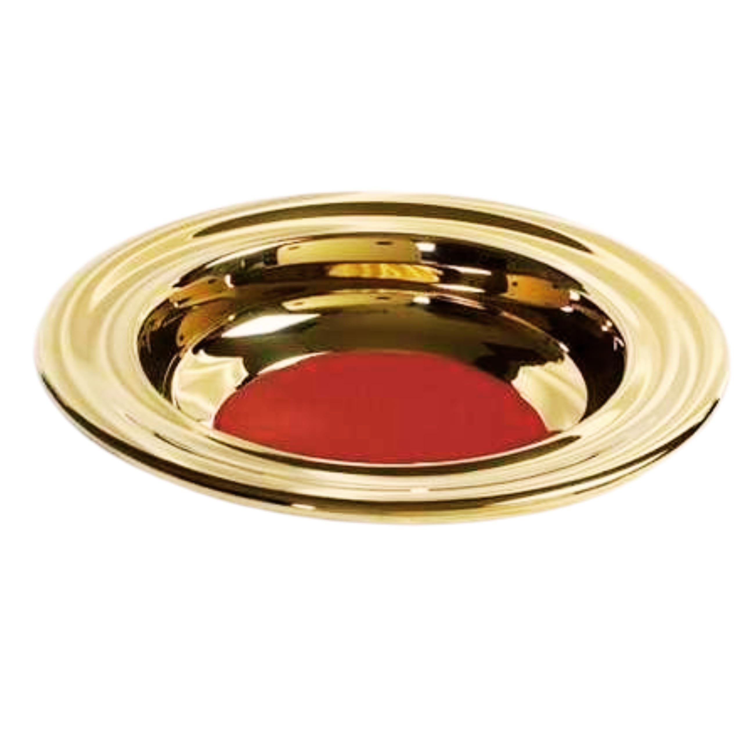 Sponsored Ad - BROADMAN CHURCH SUPPLIES RemembranceWare Offering Plate, Brass with Red Felt