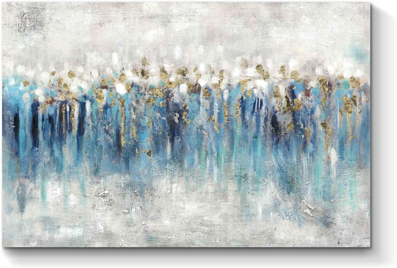 Blue-Gray Abstract Wall Art