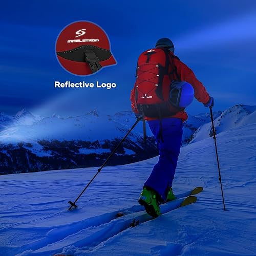 Vista 38 de Maelstrom Mochila de senderismo, mochila de camping, mochila de senderismo impermeable de 50 litros con cubierta para lluvia, mochila de viaje 50L