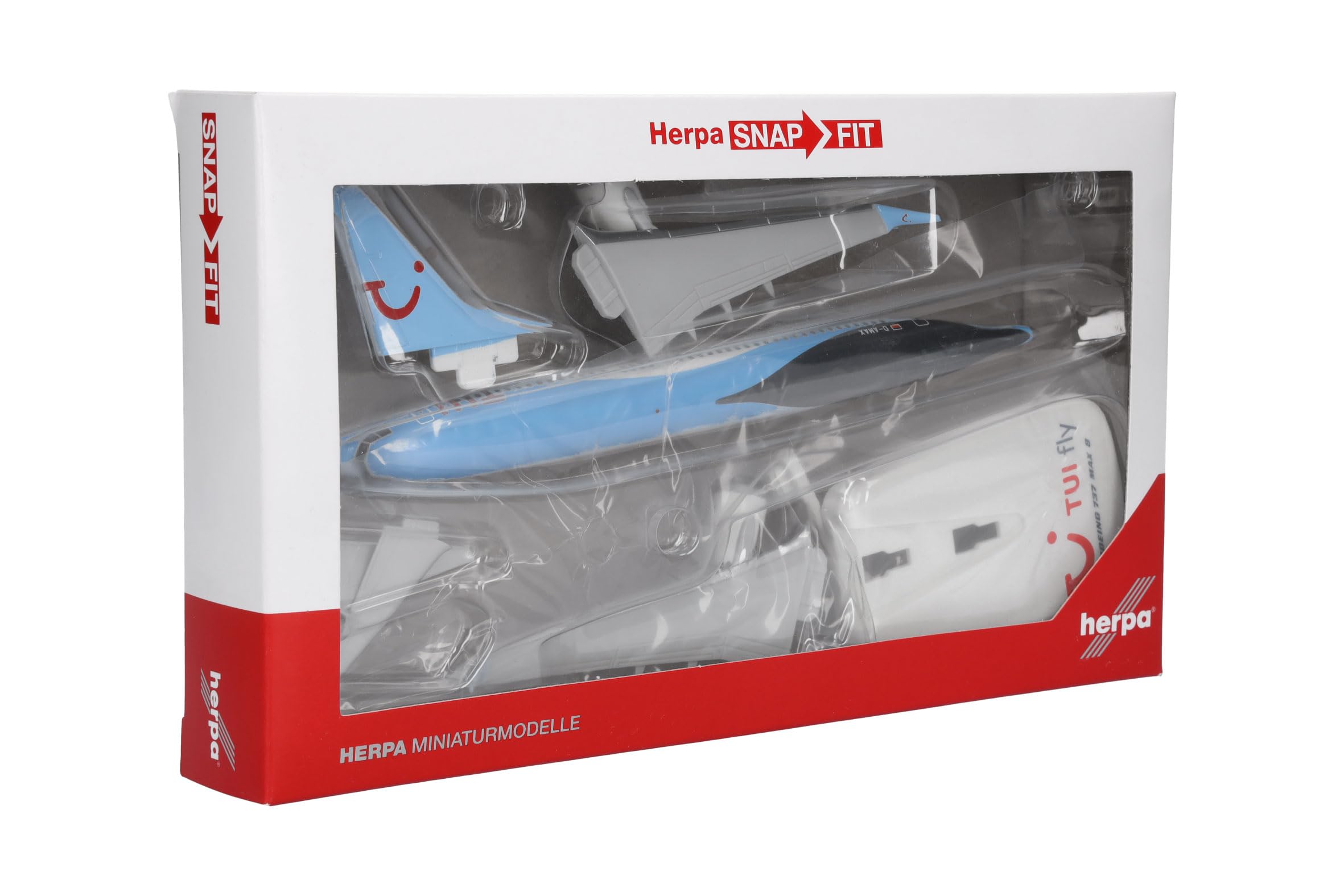 Herpa TUIfly Germany Boeing 737 Max 8 – D-AMAX Mallorca in miniatura per creazioni fai da te e regali, Multicolore, 612760