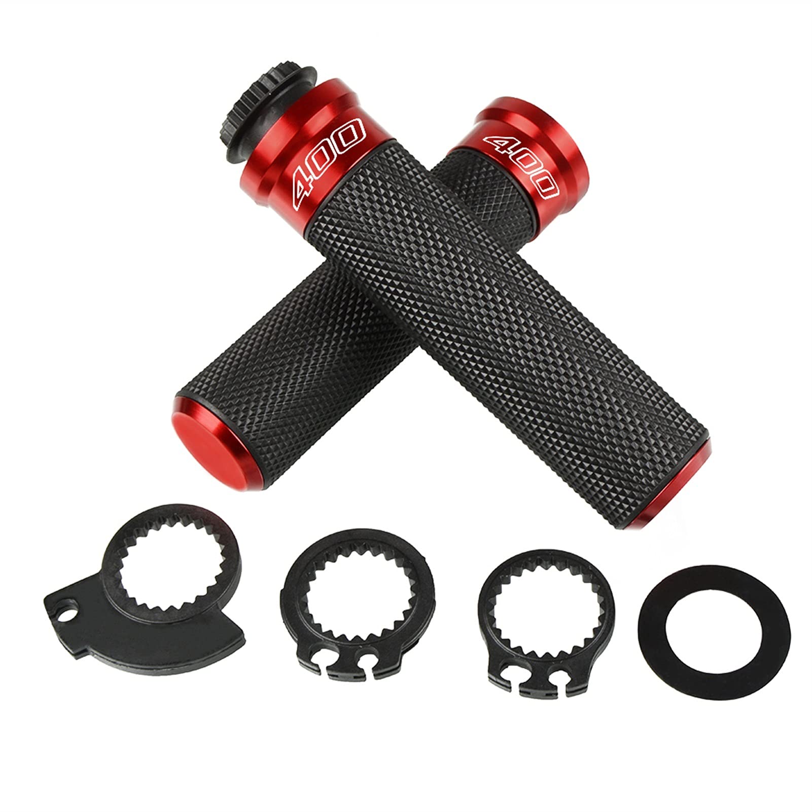 Poignée de moto 22mm rouge pour guidon Ducati Scrambler 400