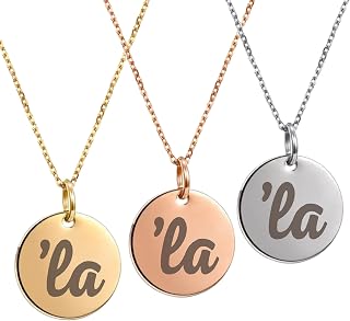 Kamala Harris Comma La Necklace, La Necklace, Comma La Necklace, President Kamala Harris 2024 Necklace, US Elections 2024 Necklace, Kamala Jewelry, Gift Initial Disc, Kamala Harris Gift