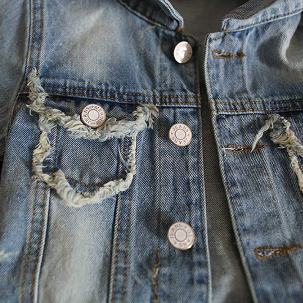 Dziewczęca kurtka dżinsowa z długim rękawem kurtka z nadrukiem kryształowym Denim Cowboy Outwear dla dzieci odzież top