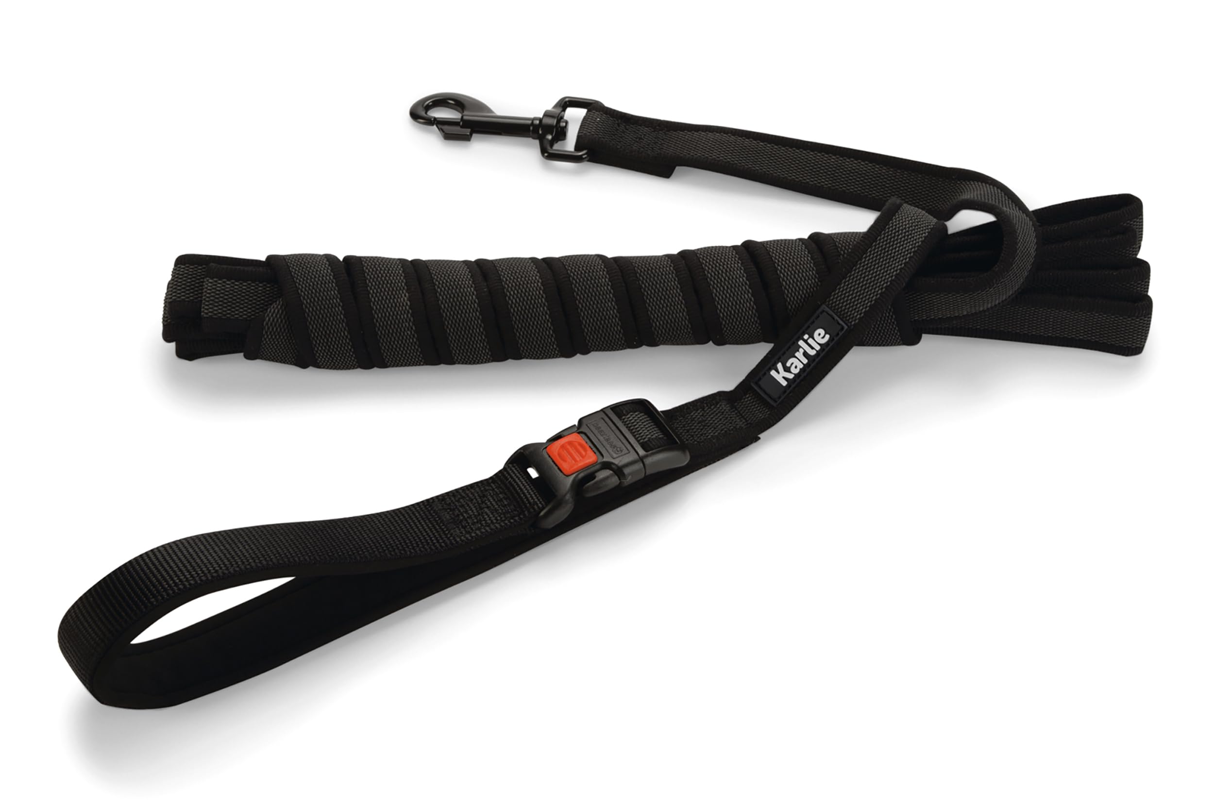 Karlie Art Sportiv Premium Suchleine, Hundeleinen, Nylon, Schwarz, 5 m x 2,5 cm