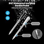 INKBIRD Wireless Meat Thermometer, 5G WiFi and 5.4 Bluetooth Meat Thermometer Digital Wireless for Grilling and Smoking, 5 Sensors, IP67 Dual Probes and Backlight LCD Display for BBQ Smoker Oven Grill