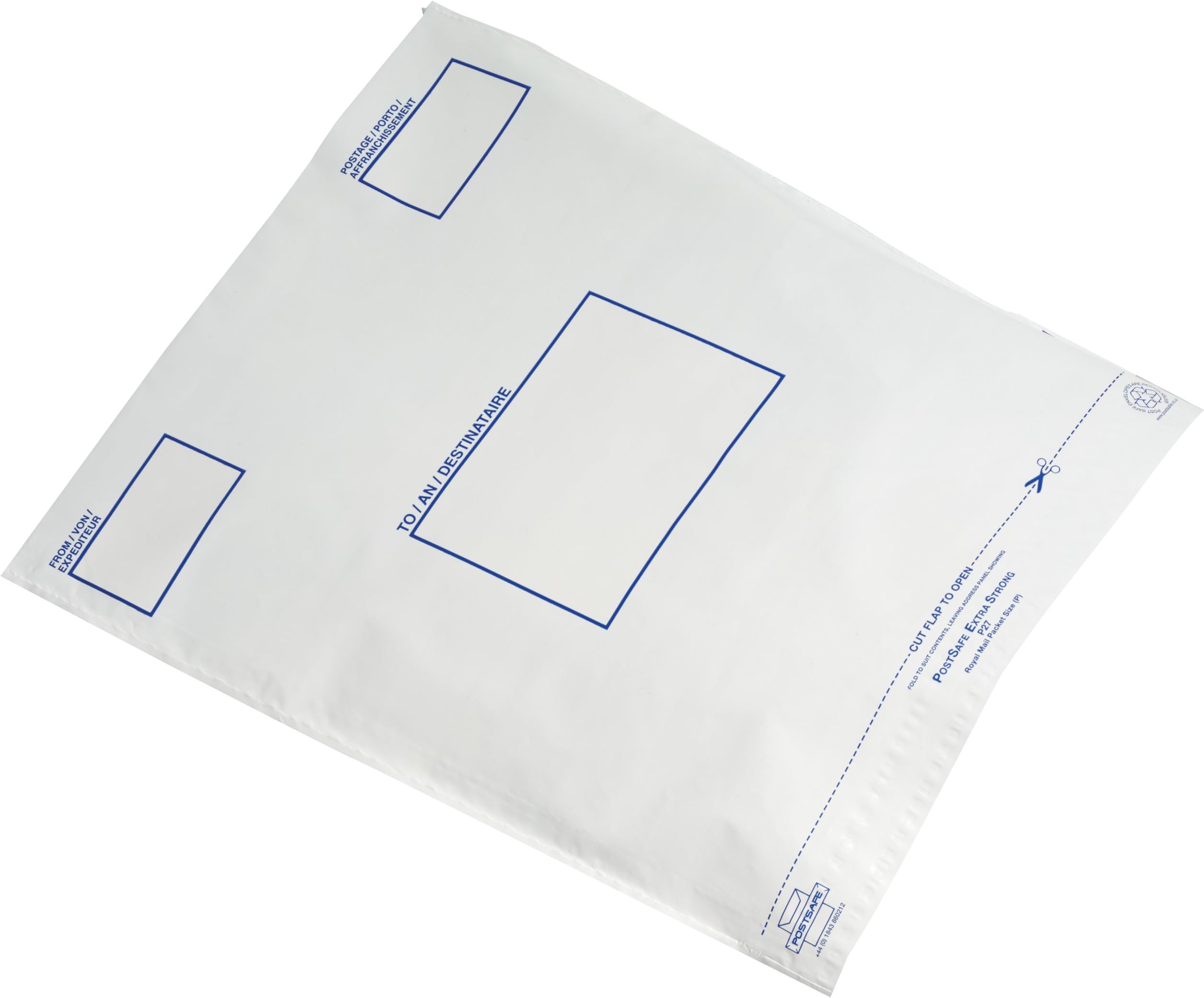 Envelope Extra Strong Polythene 460 x 430 mm Opaque (Pack of 100)