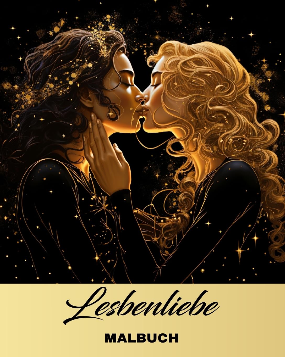 Lesbenliebe Malbuch: Romantisches LGBTQ Ausmalbuch mit faszinierenden Lesbischen Liebesszenen