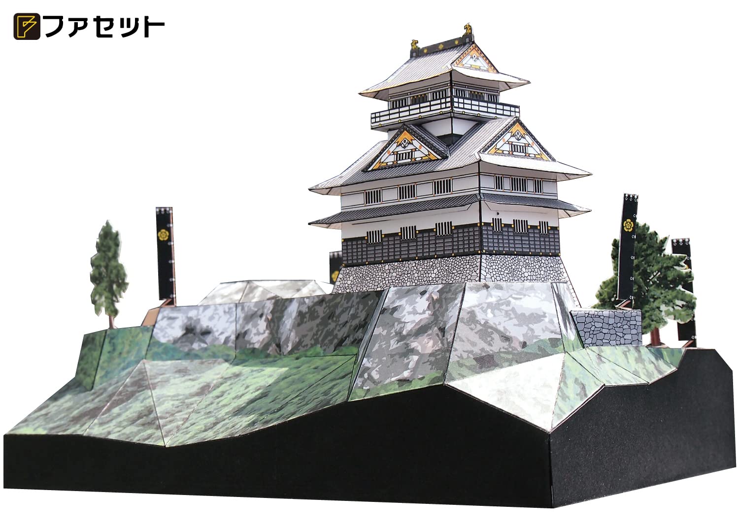 金華山岐阜城ペーパークラフト 日本名城シリーズ1/300 wgteh8f Amazon | 【ファセット】ペーパークラフト日本名城シリーズ1/300