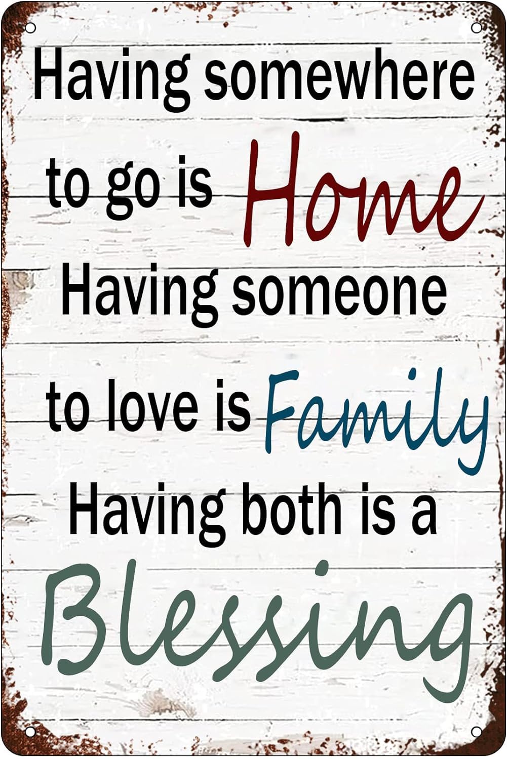 Anceky Rustic Having Somewhere To Go Is Home Sign Metal Tin Sign Wall Decor - Farmhouse Sign Wall Decor Wonderful s For Home Living Room Bedroom Cafe Club Bar Store Garage 8x12 Inch