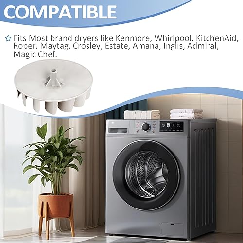 Miniatura 4 de Wadoy 694089 Reemplazo de rueda de soplador de secadora compatible con Whirlpool Kenmore Roper Sears PS11743785 279500 279711