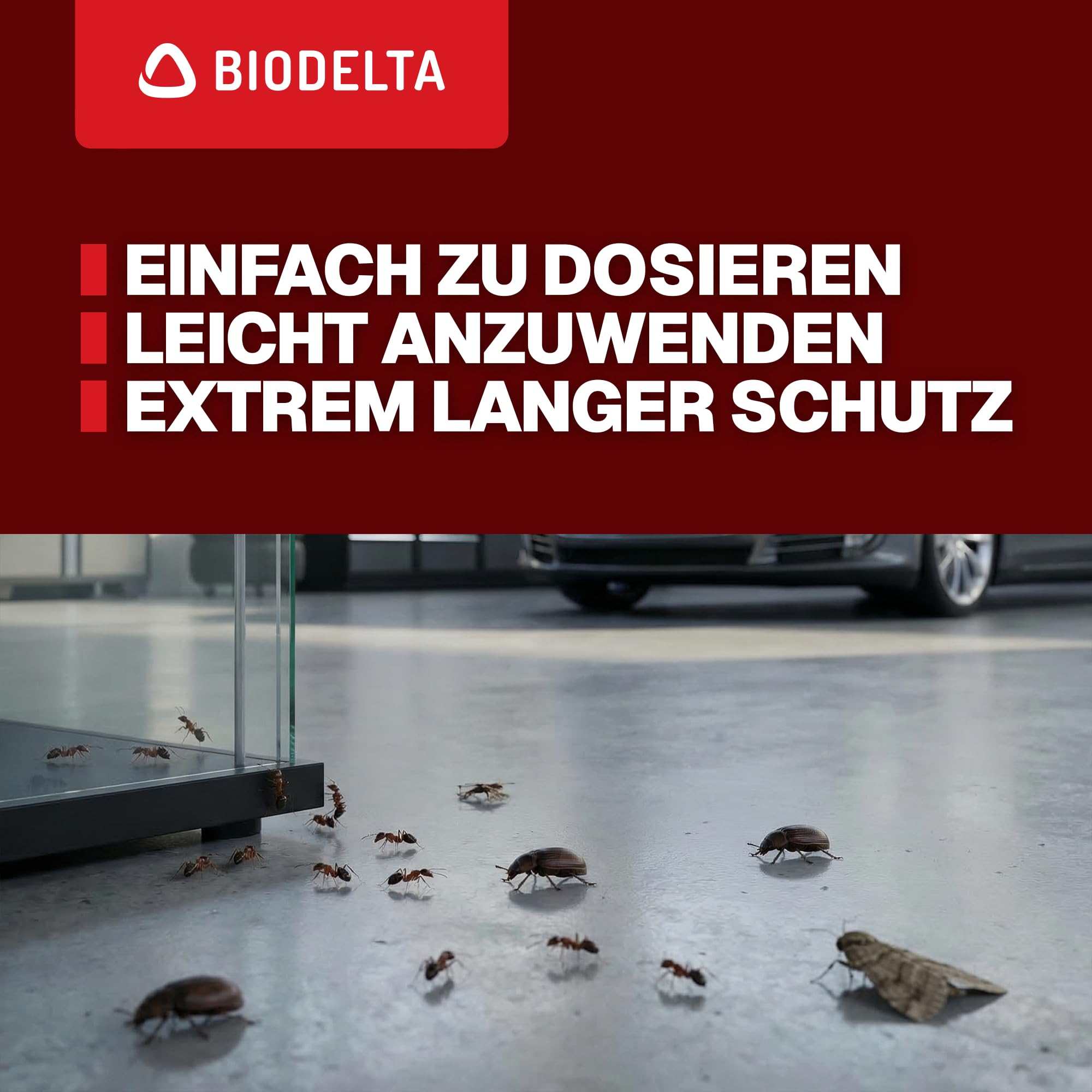 Biodelta LTK-008 Universal Insektenspray 500ml bis 5l – Sofortwirkung & Langzeitschutz – Anti-Ungeziefer Spray gegen Ameisen, Fliegen, Spinnen & Motten – Hochwirksam für Innen & Außen (5l)