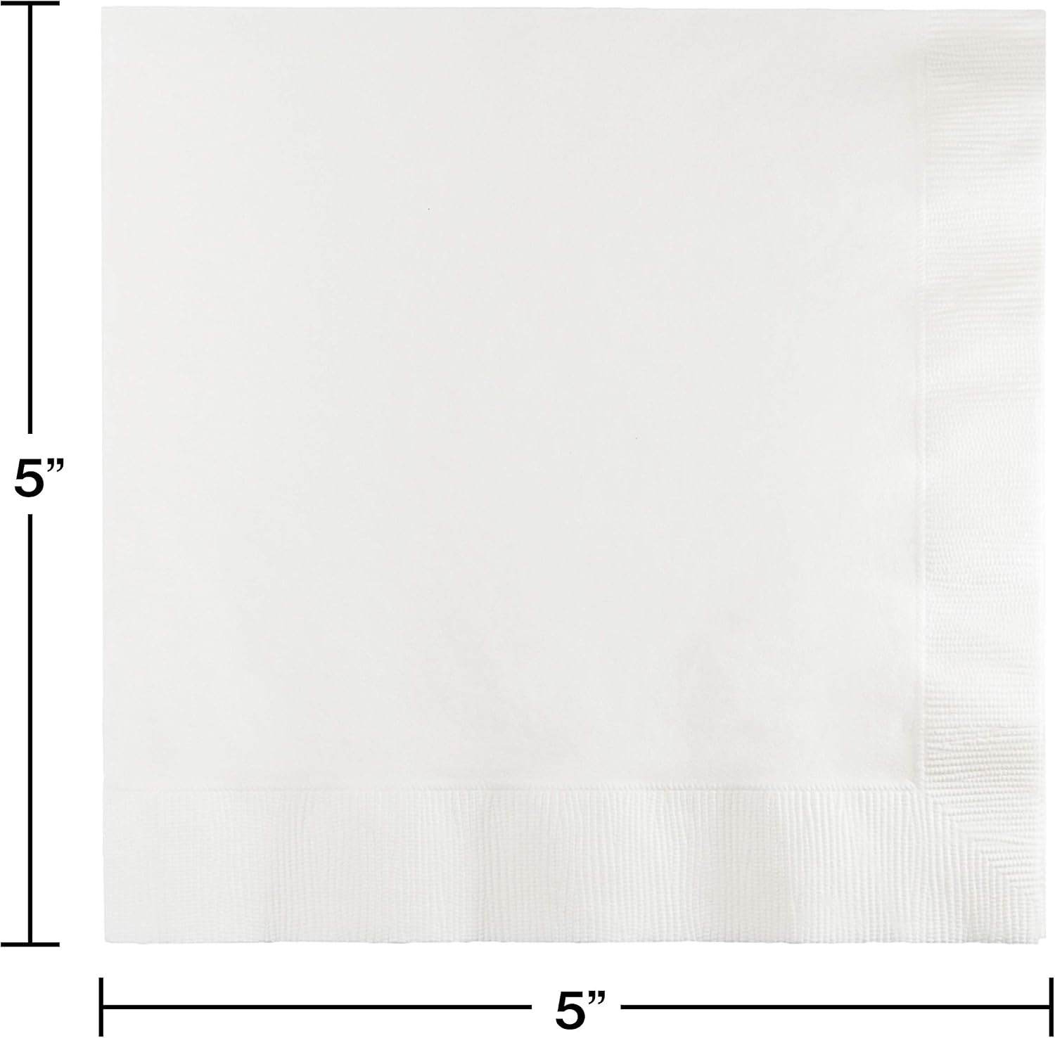 Review Creative Converting 240-Count Touch of Color Paper Beverage Napkins, White - 573272
