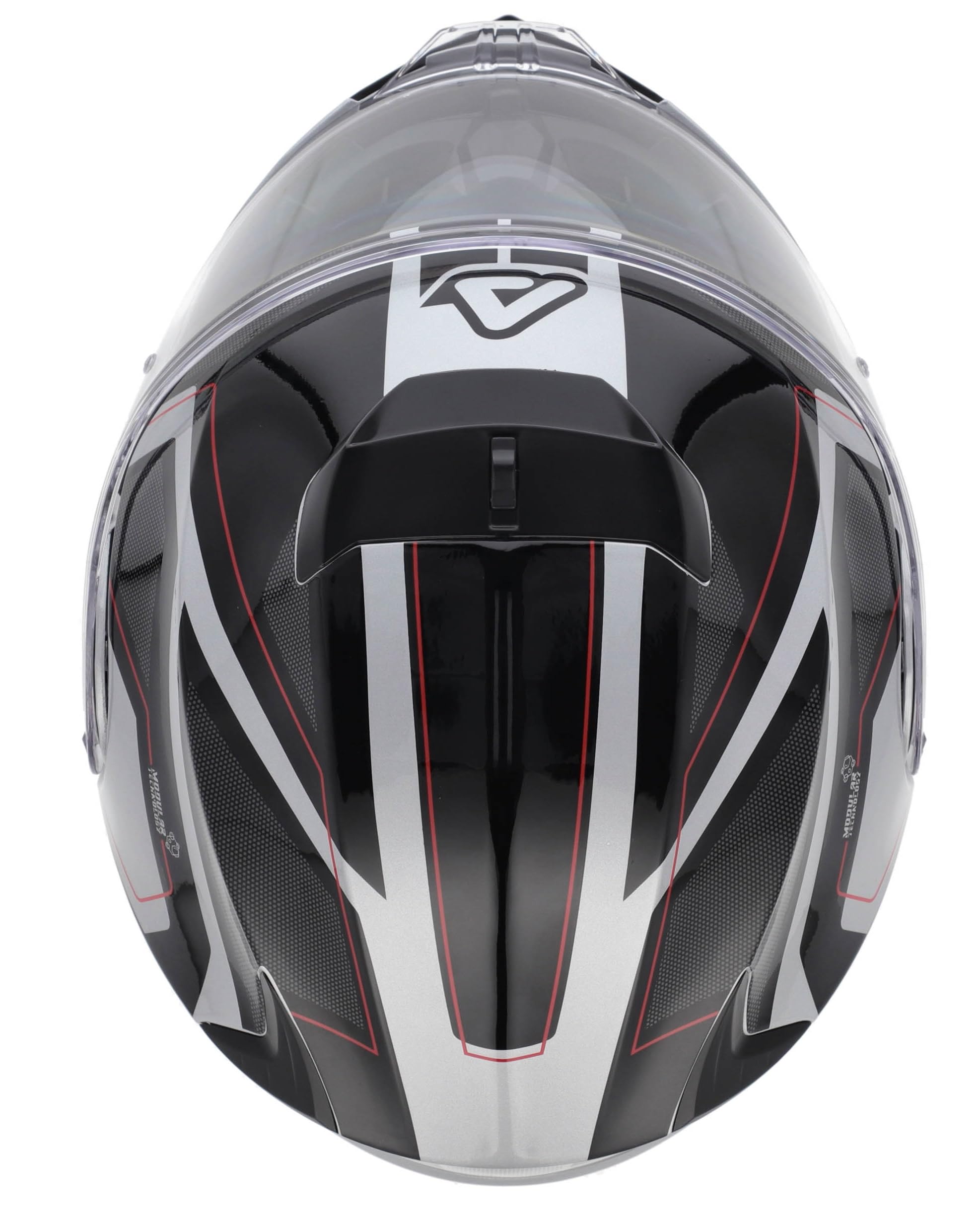 Casco Modular Acerbis Serel Negro Gris con Visor Solar Integrado, Homologación ECE 22.06, Doble Visor, Sistema de Ventilación y Cierre Seguro para Moto (XL 61/62)