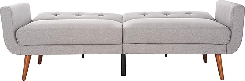 Miniatura 5 de Safavieh Home Bushwick - Sofá cama convertible plegable gris y marrón de 82.7 pulgadas Rubor / Natural,gris/marrón,azul marino / marrón