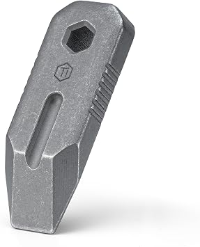 KeyUnity KR02 Titanium Mini Pry Bar, 1/4 Hex Bit Slot, 1.5-Inch Length