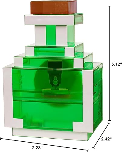 Miniatura 7 de Mattel Minecraft Carry Along Potion Plus - Mini figura exclusiva, funda de transporte para minifiguras, basado en videojuegos de Minecraft, juguetes