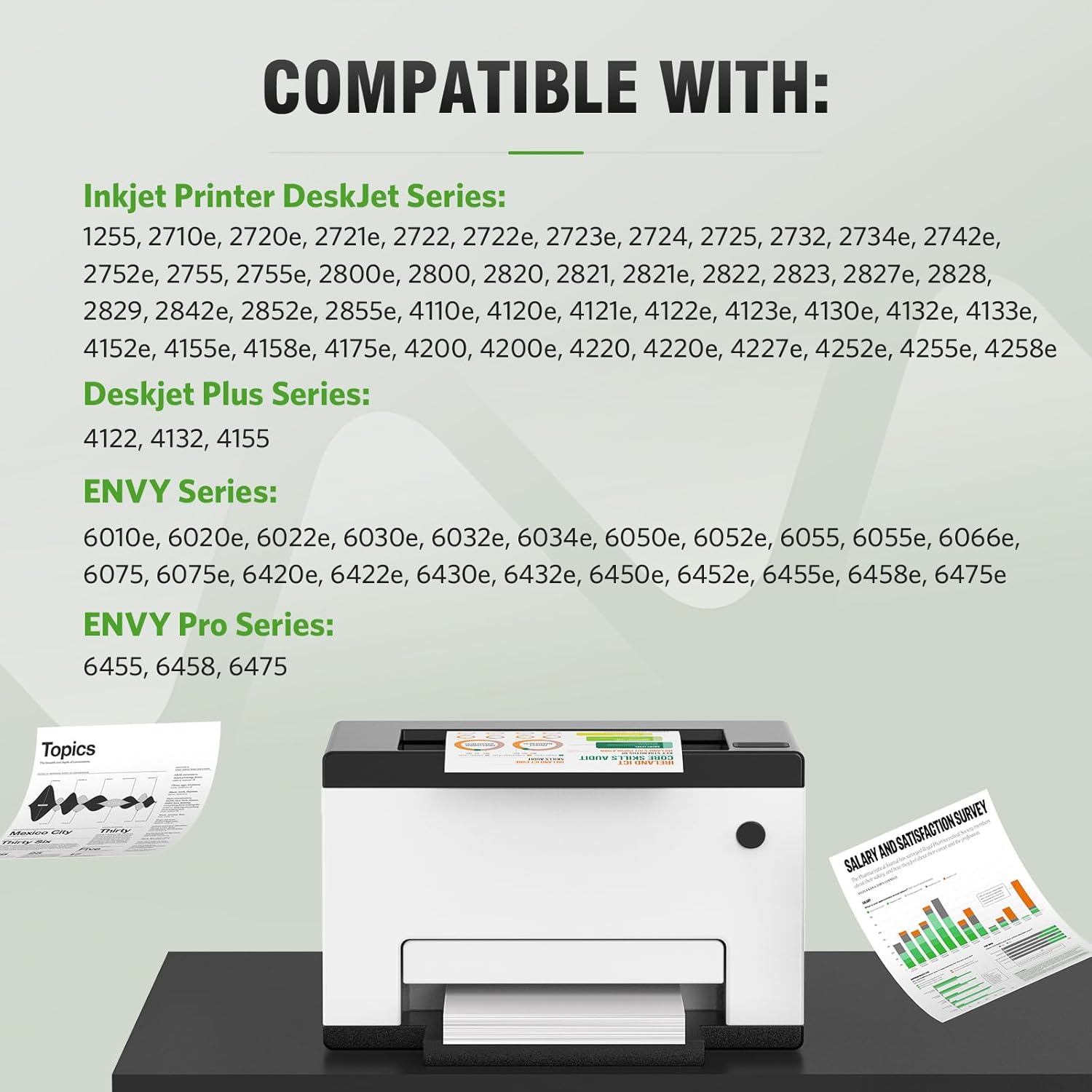 67XL Ink Cartridge Replacement for HP 67 XL Remanufactured for HP Ink 67 67XL for DeskJet 2755e 2700 2855e 2800 2752 2742e 4155e 4255e 4100 Envy 6055 6055e 6455e Printer 2-Pack Black Tri-Color