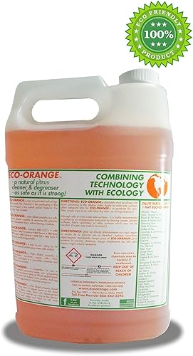 Miniatura 5 de Eco Orange Super Concentrato de 1 galón Limpiador de cítricos naranja multiusos totalmente natural Hace hasta 16 galones después de la dilución No