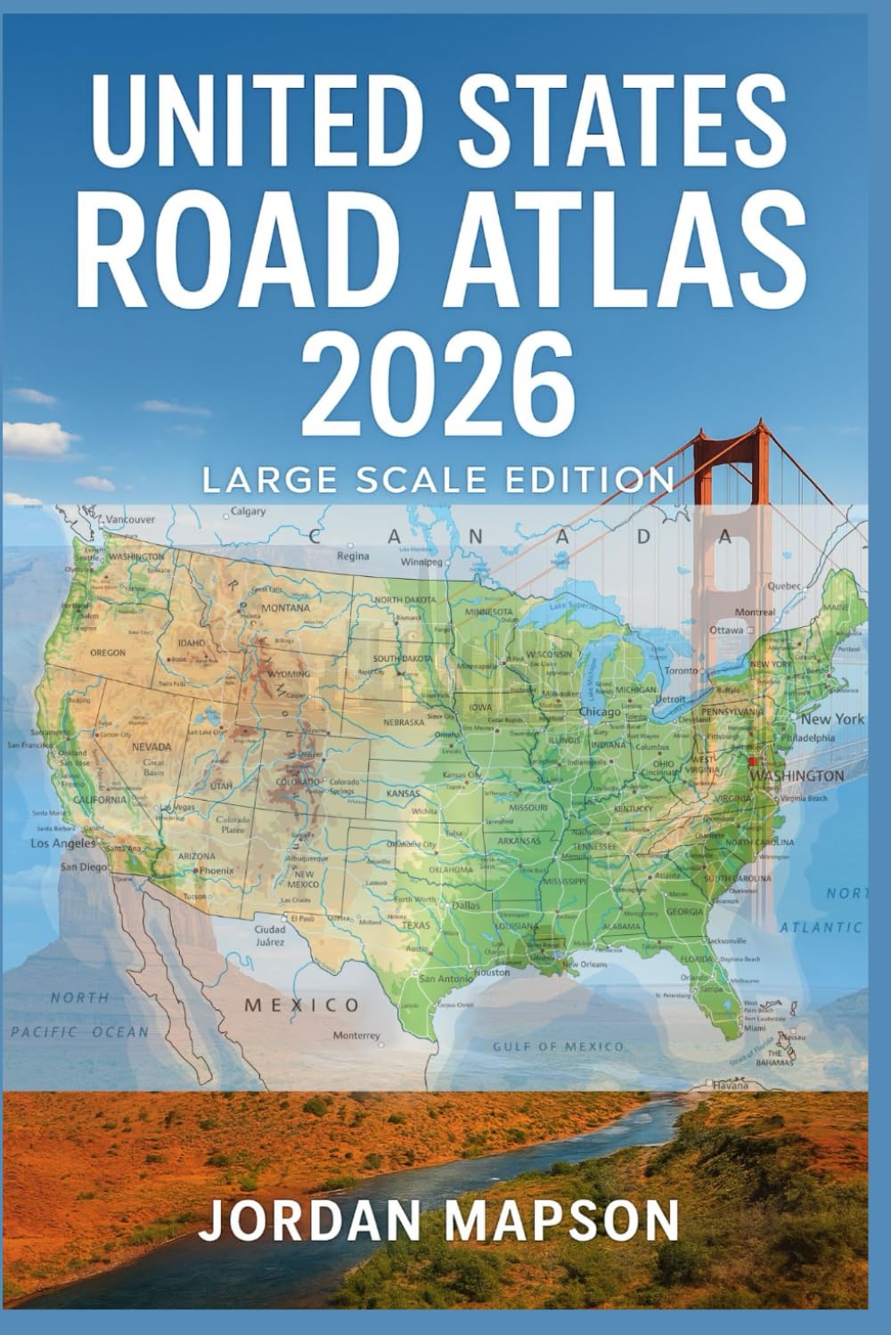 United States Road Atlas 2026 Large Scale Edition Full Color Maps SL1499 
