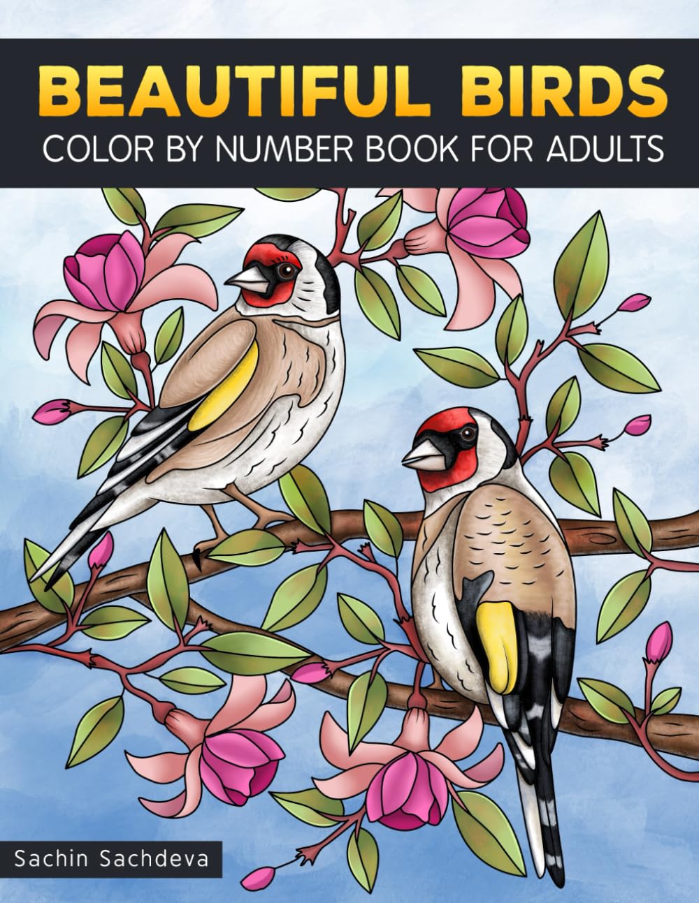 Beautiful Birds: Color By Number Book for Adults Relaxation and Stress Relief (Color by Number Coloring Book for Adults)