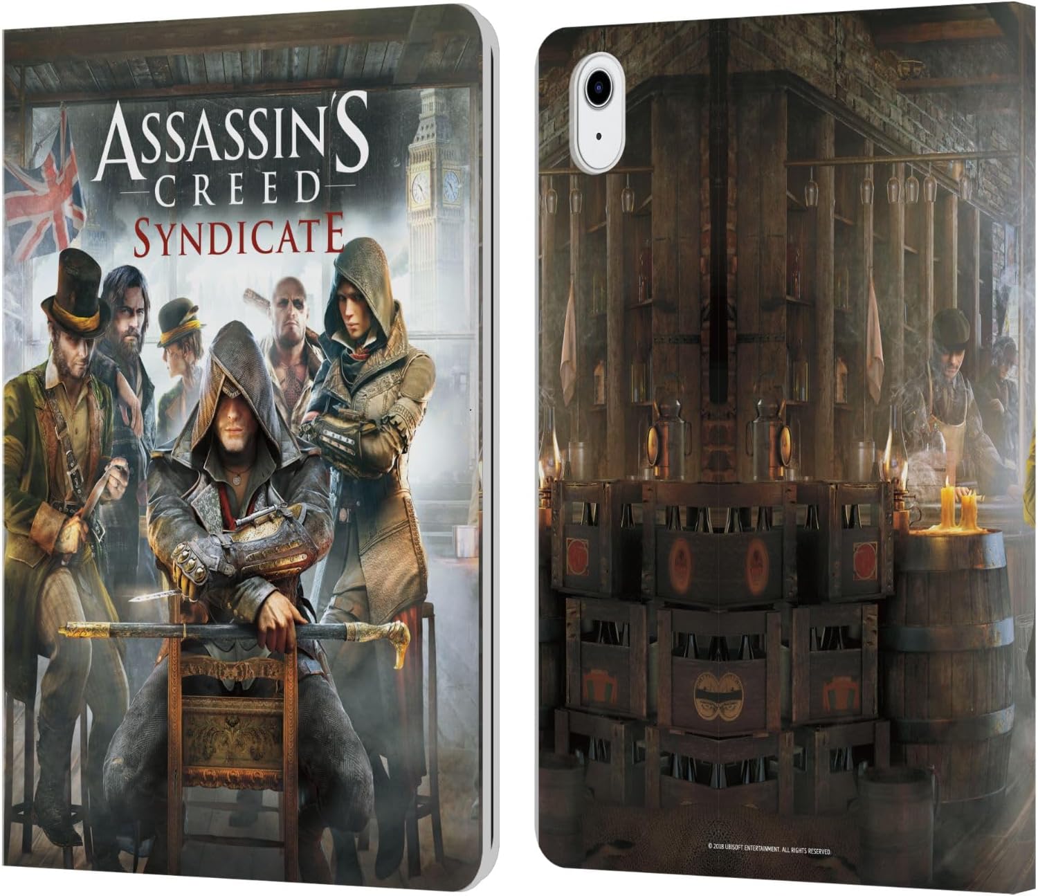 Head Case Designs Officially Licensed Assassin's Creed Gang Members Syndicate Key Art Leather Wallet Case Compatible with Apple iPad Pro 13 M4 2024