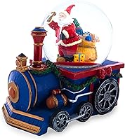 Vista 1 de Tren de regalos de Santa: globo musical de nieve de agua con entrega